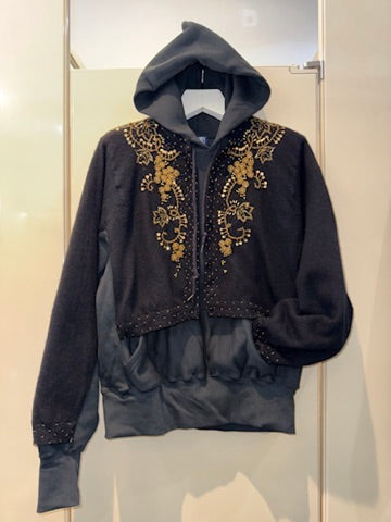 Beaded Sweater Hoodie