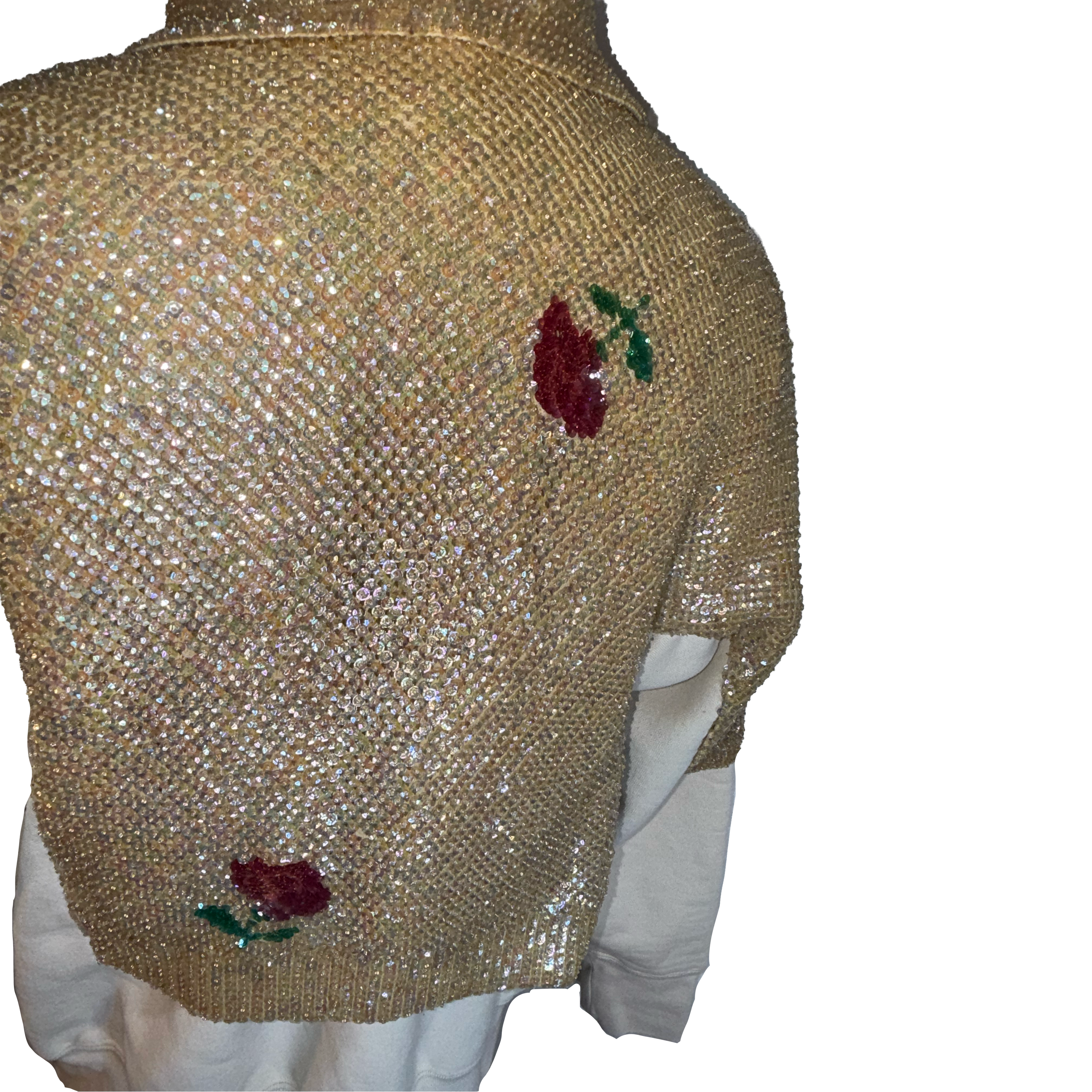 Beaded Sweater Hoodie