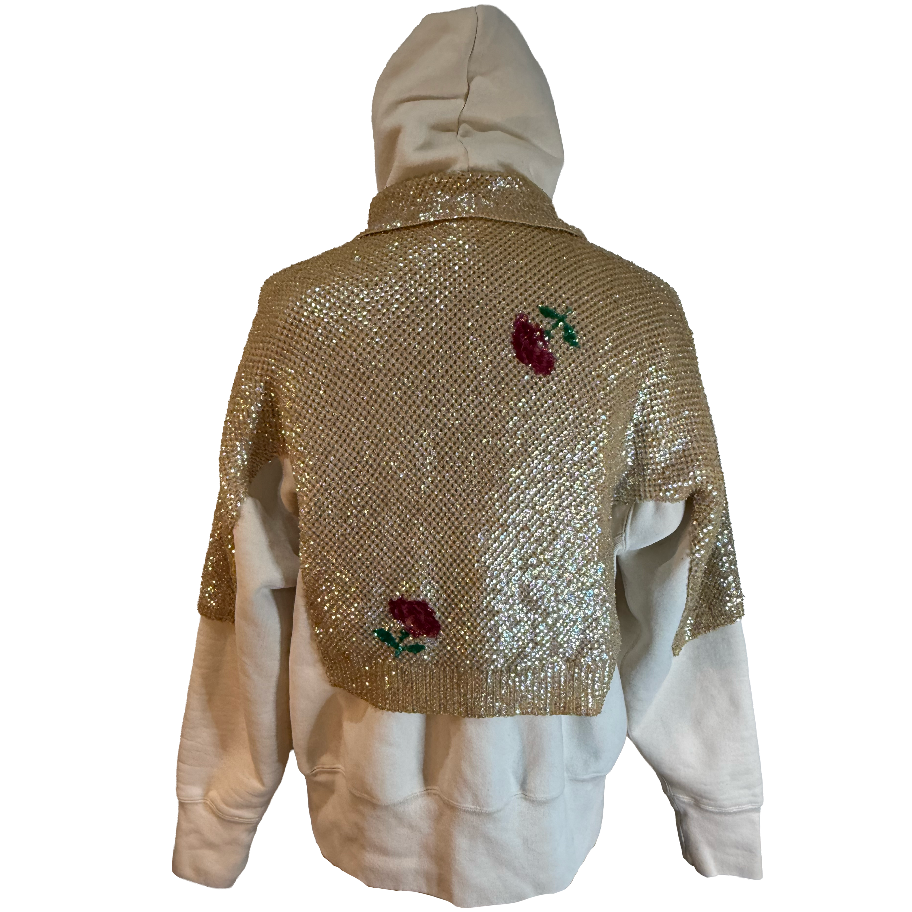 Beaded Sweater Hoodie