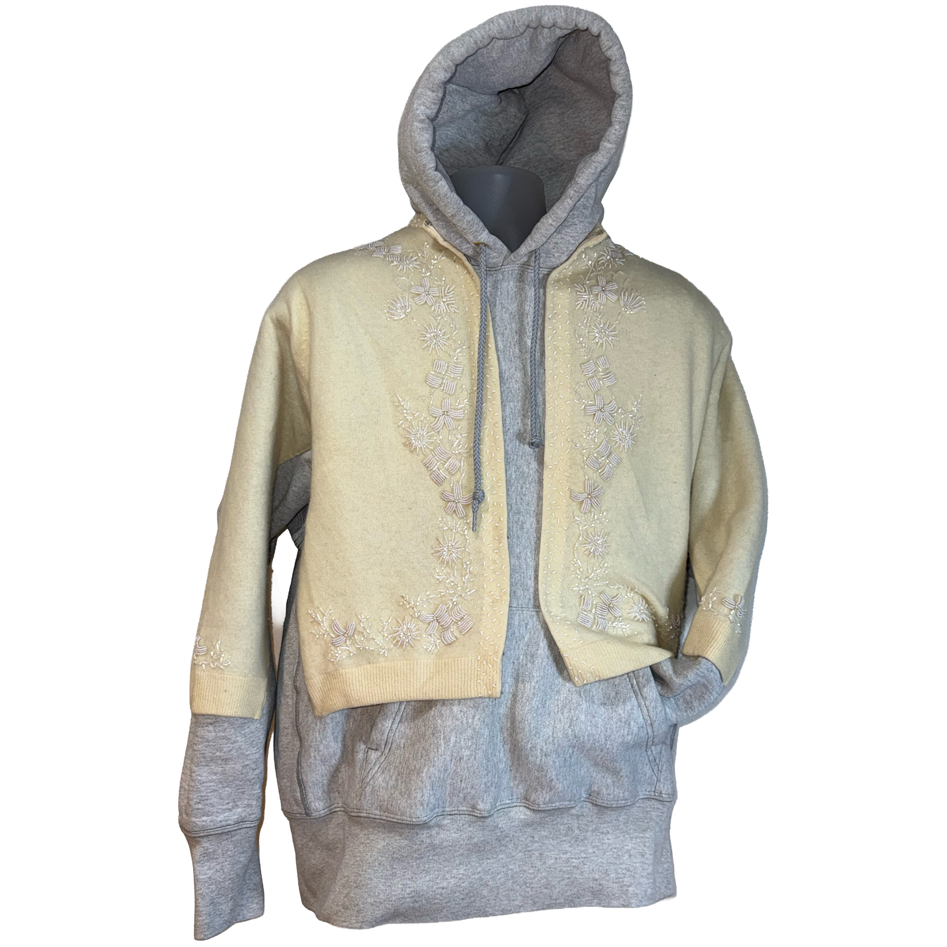 Beaded Sweater Hoodie
