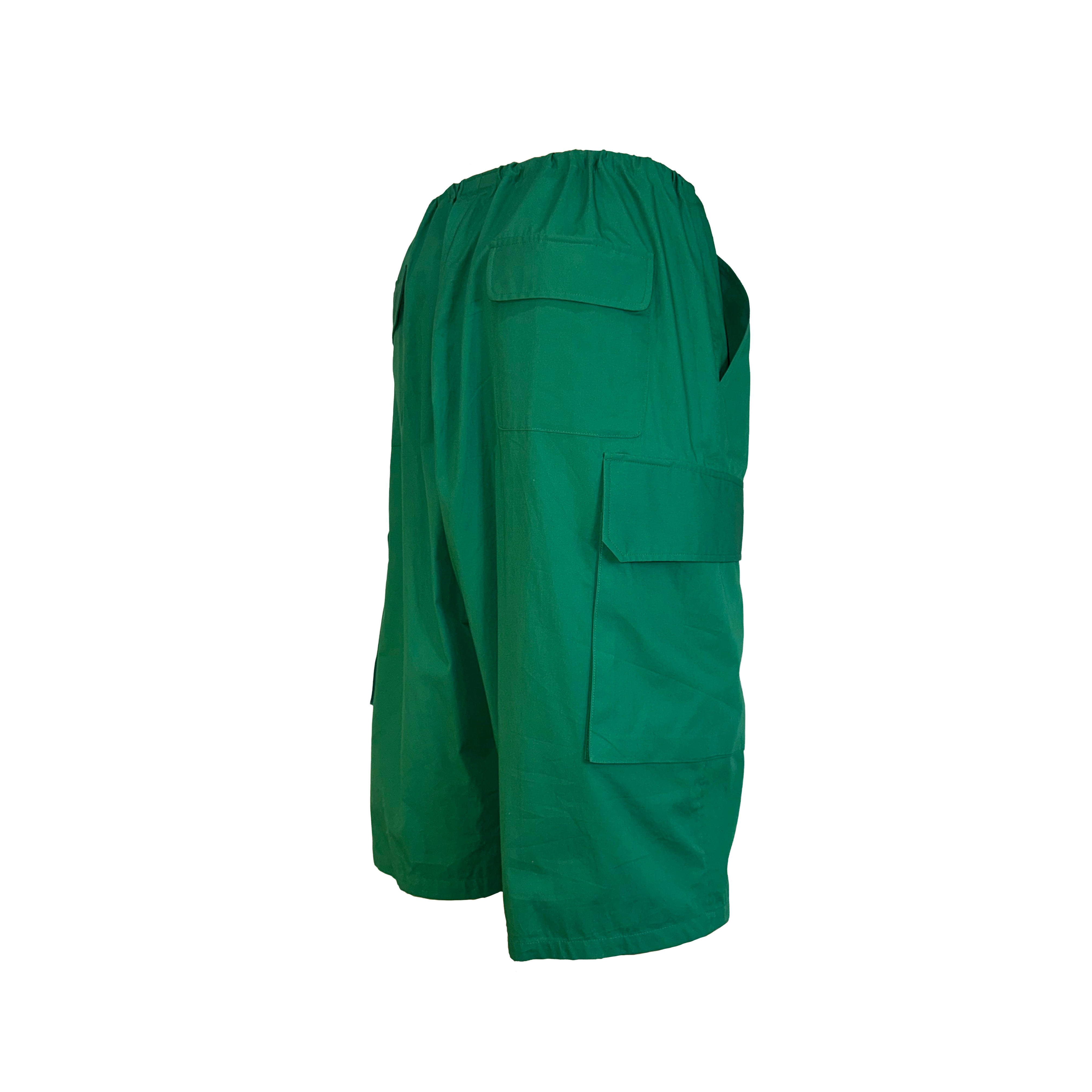 Poplin Drawstring Cargo Shorts