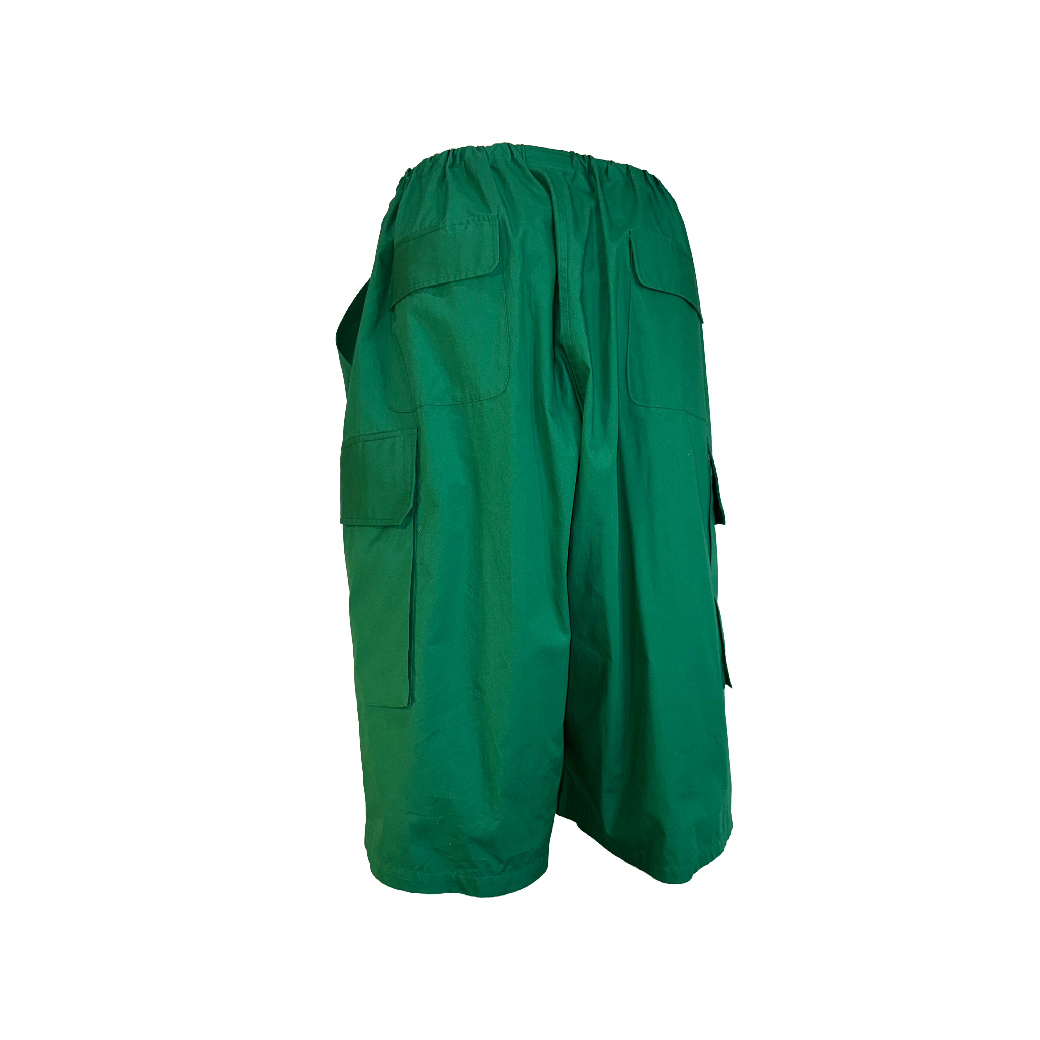Poplin Drawstring Cargo Shorts