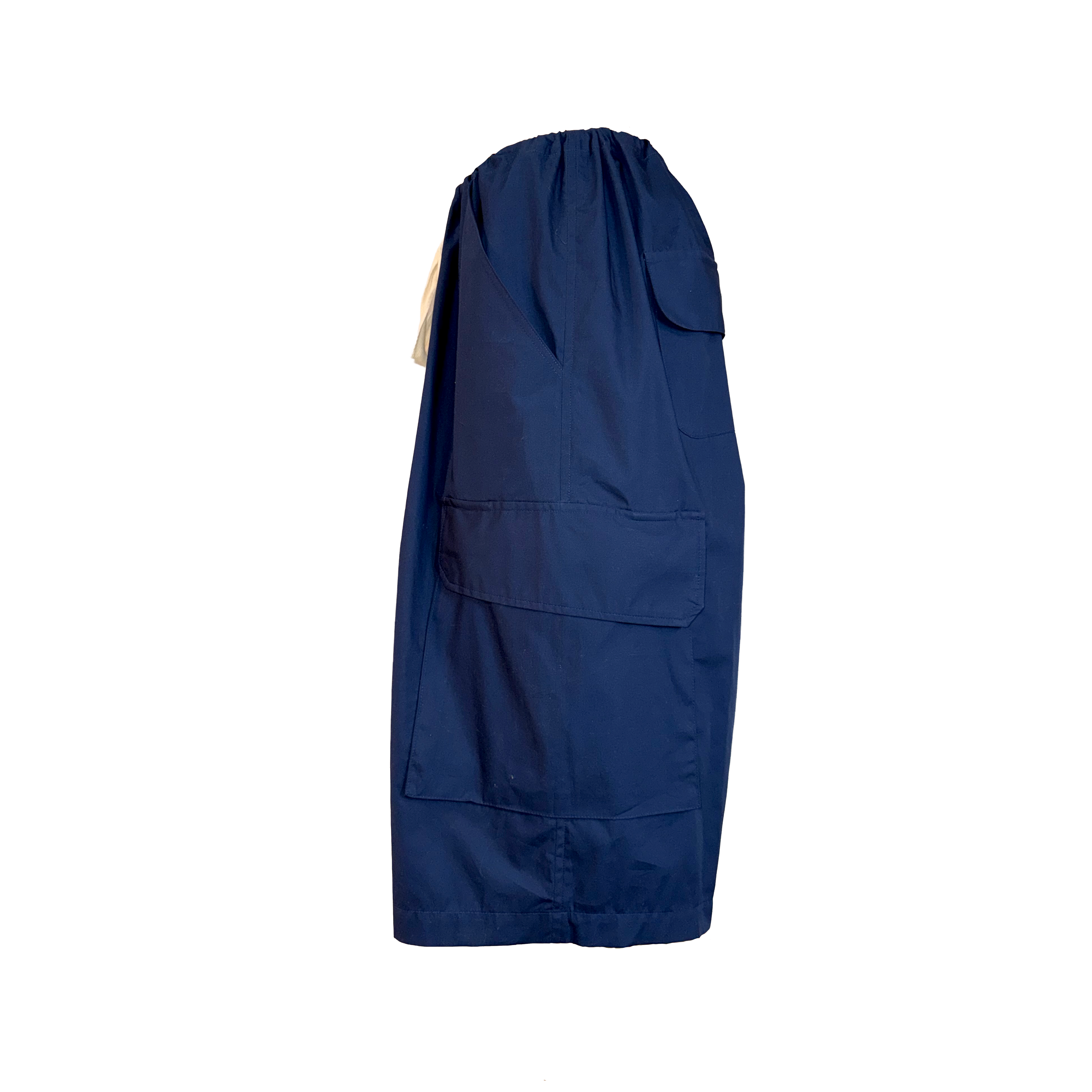 Poplin Drawstring Cargo Shorts