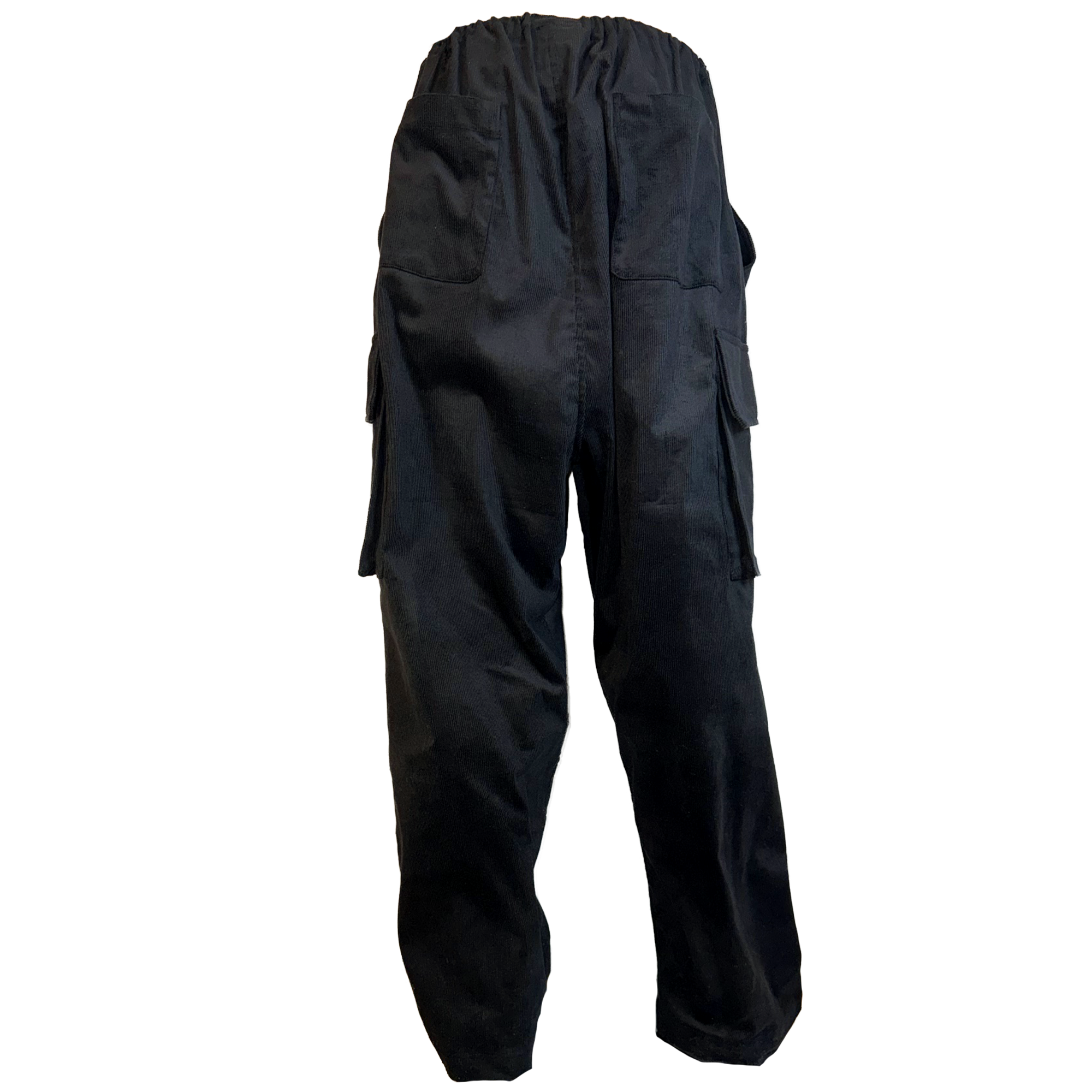 Corduroy Drawstring Cargo Pants