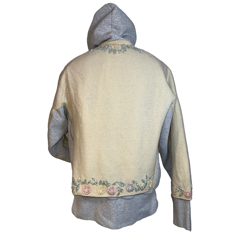 Beaded Sweater Hoodie