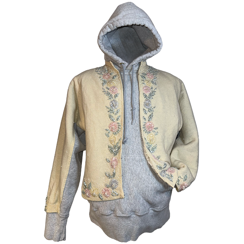 Beaded Sweater Hoodie