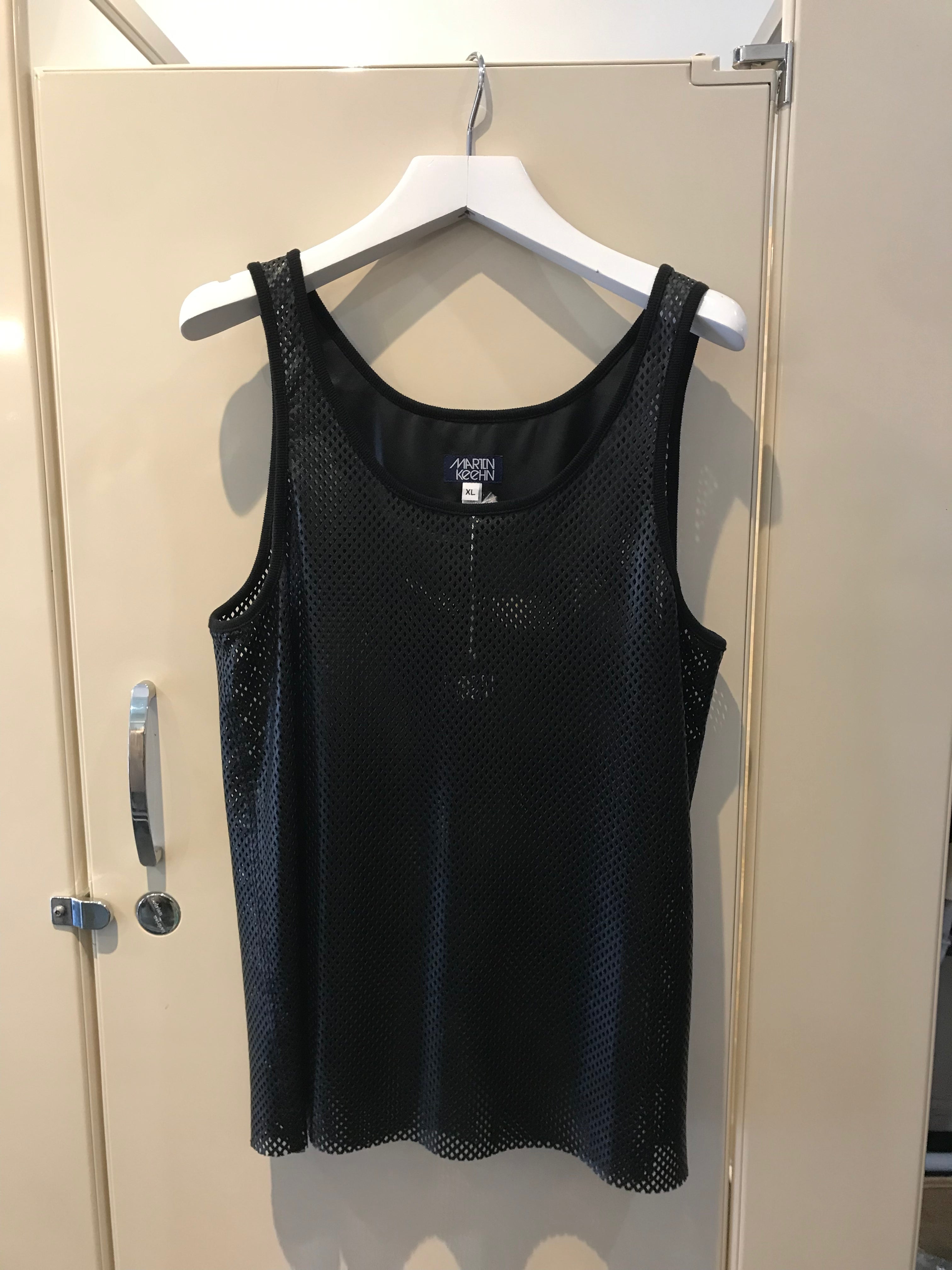 Leather Mesh Tanktop