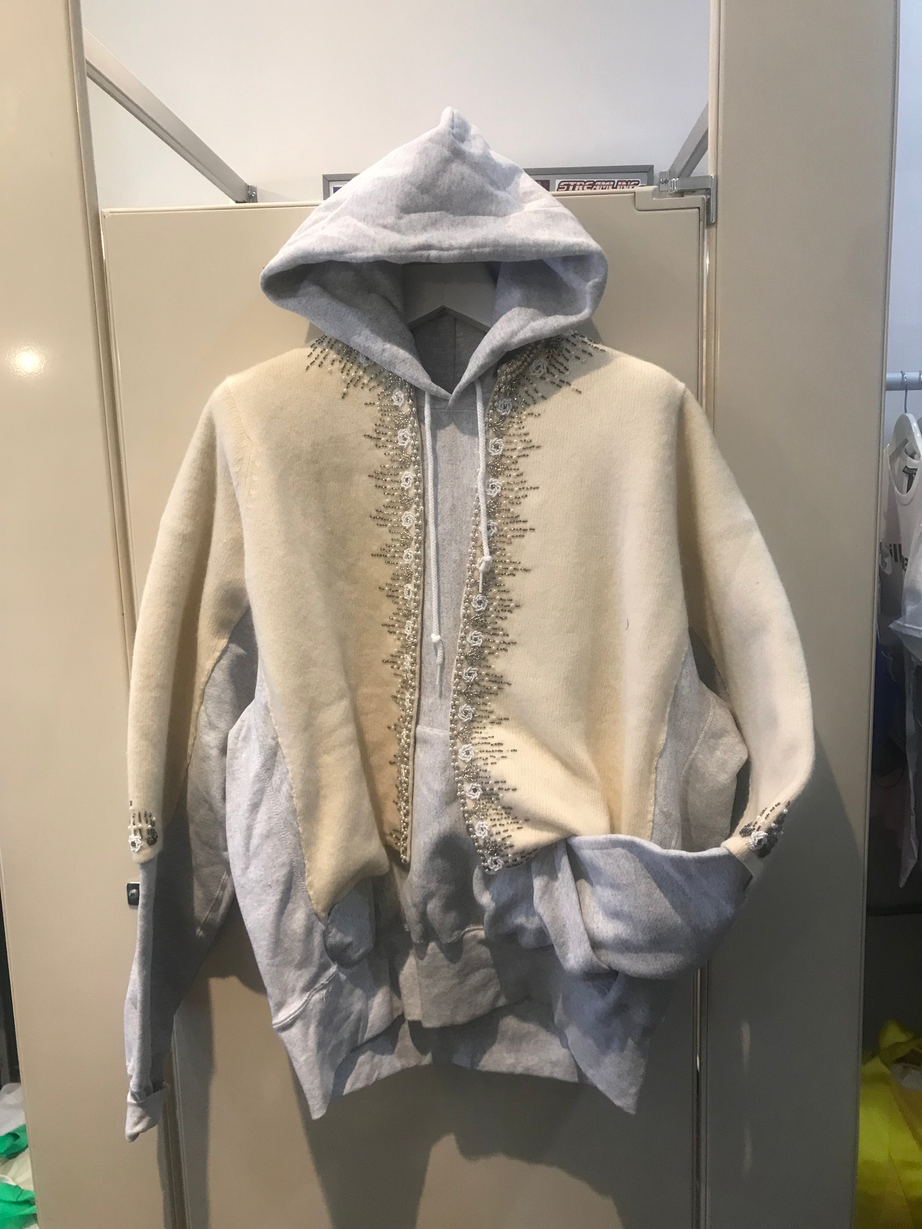 Beaded Sweater Hoodie