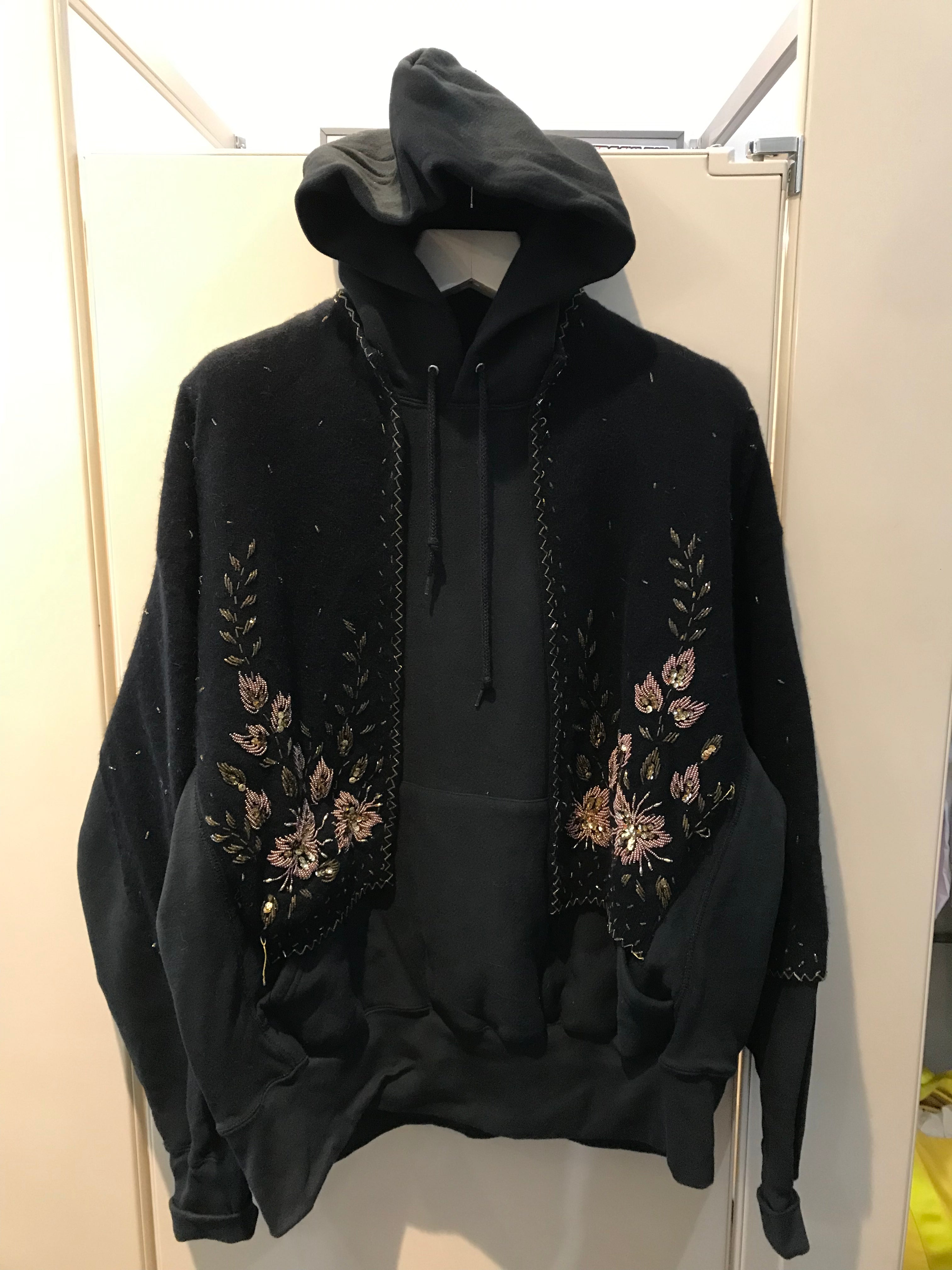 Beaded Sweater Hoodie