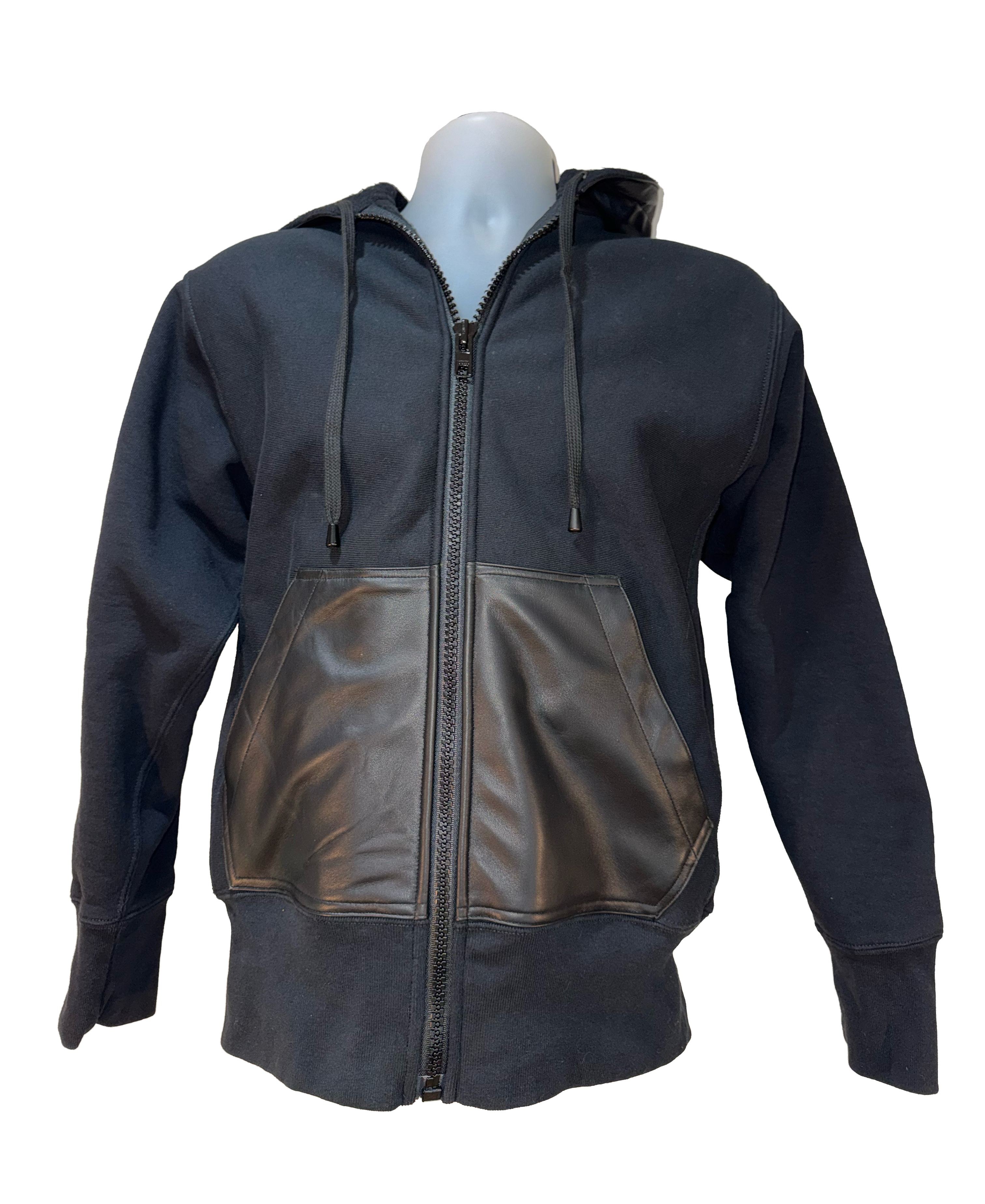 Leather Hoodie
