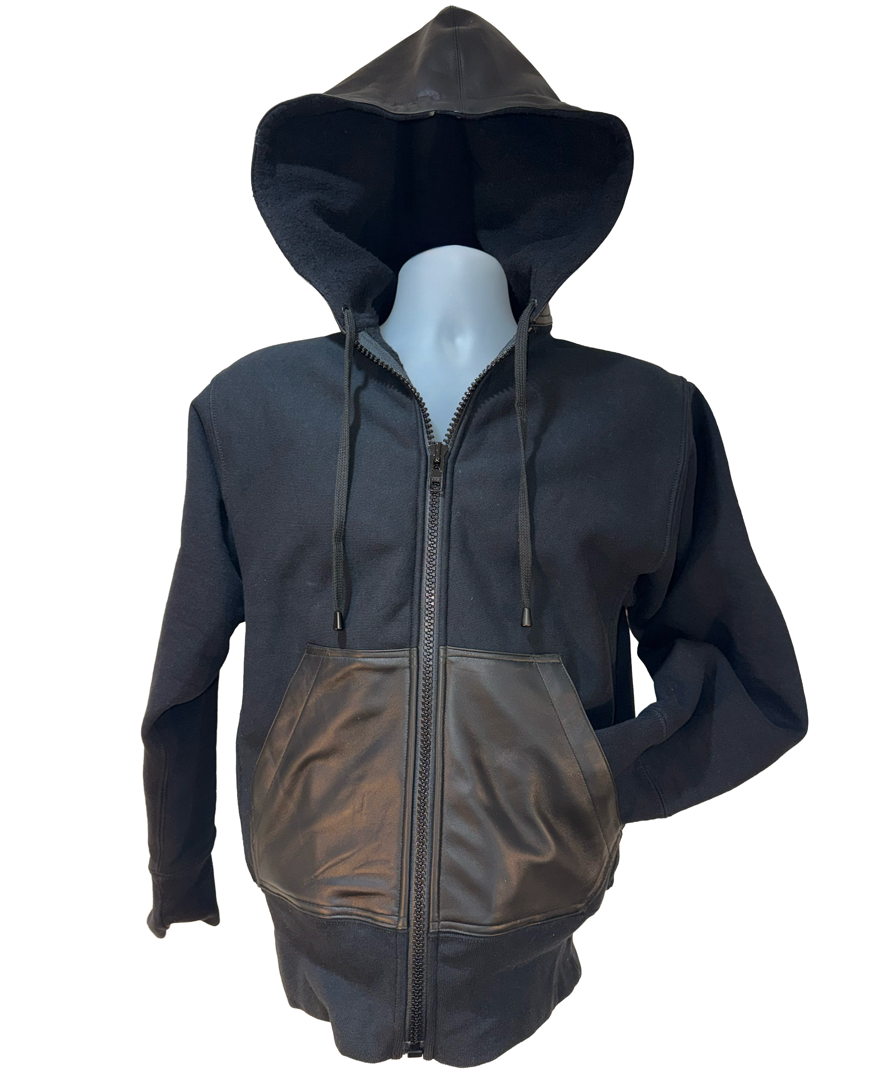 Leather Hoodie
