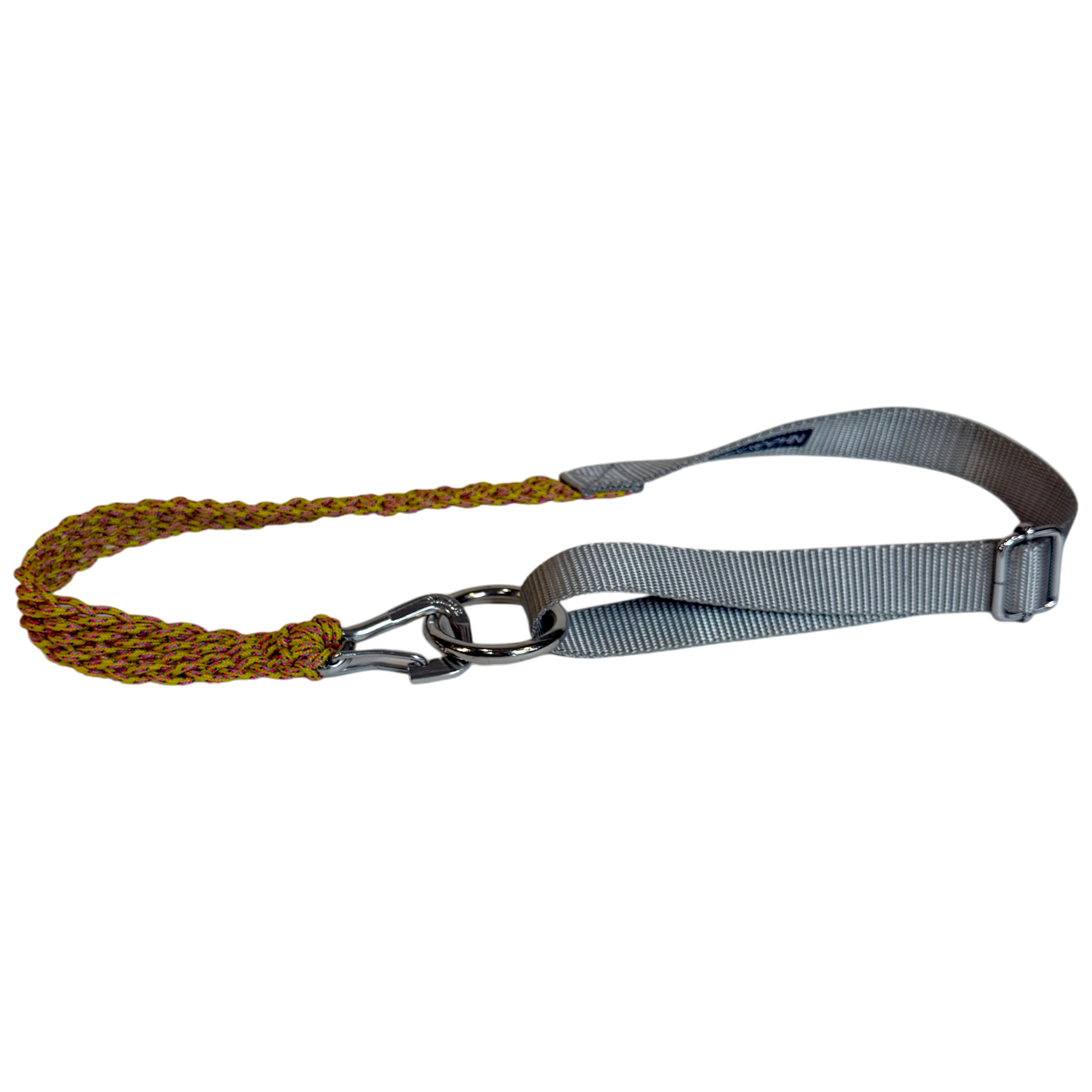 Reflective Thread Stainless Steel Snap Lever Belt