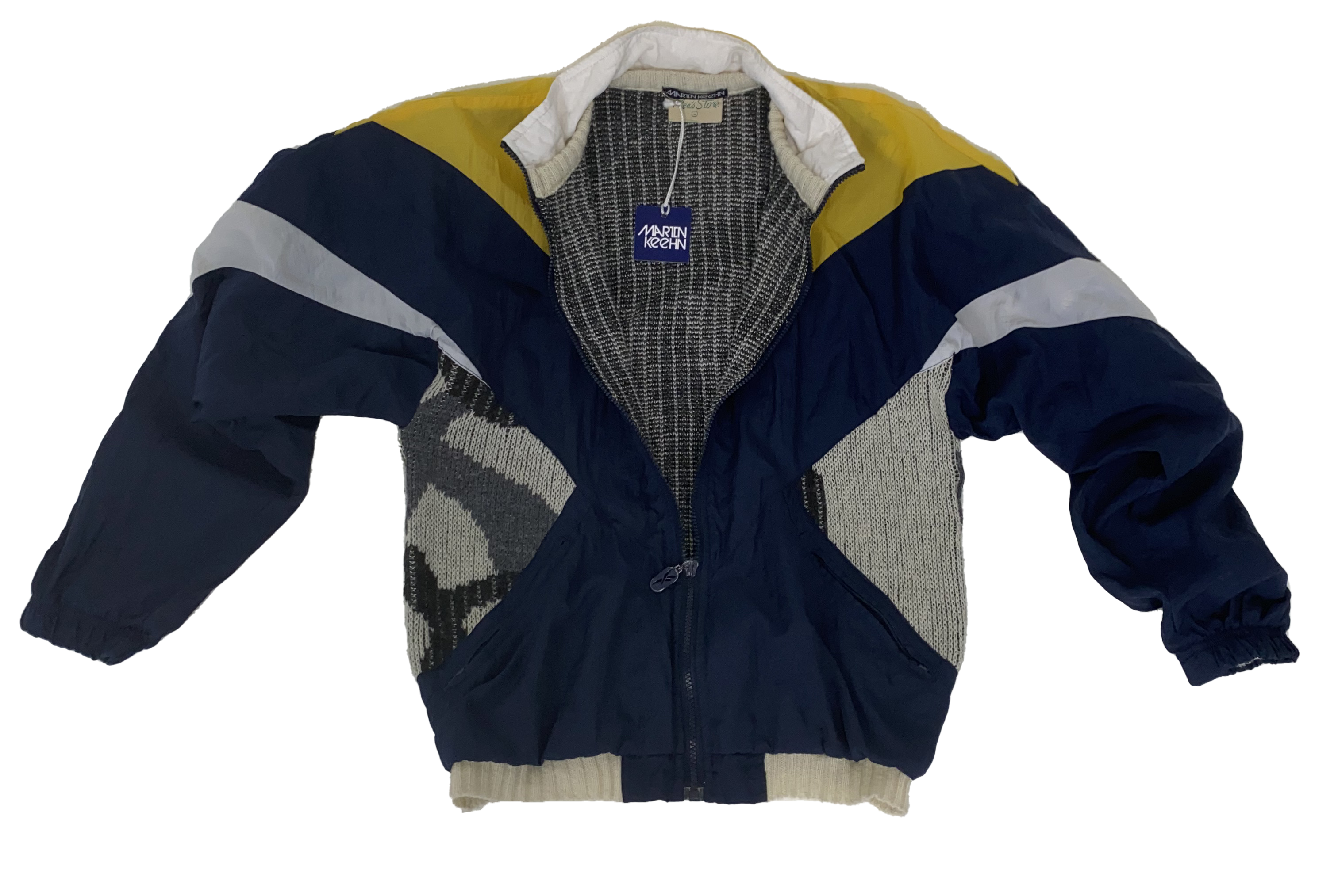 Sweater/Windbreaker - Navy Zip