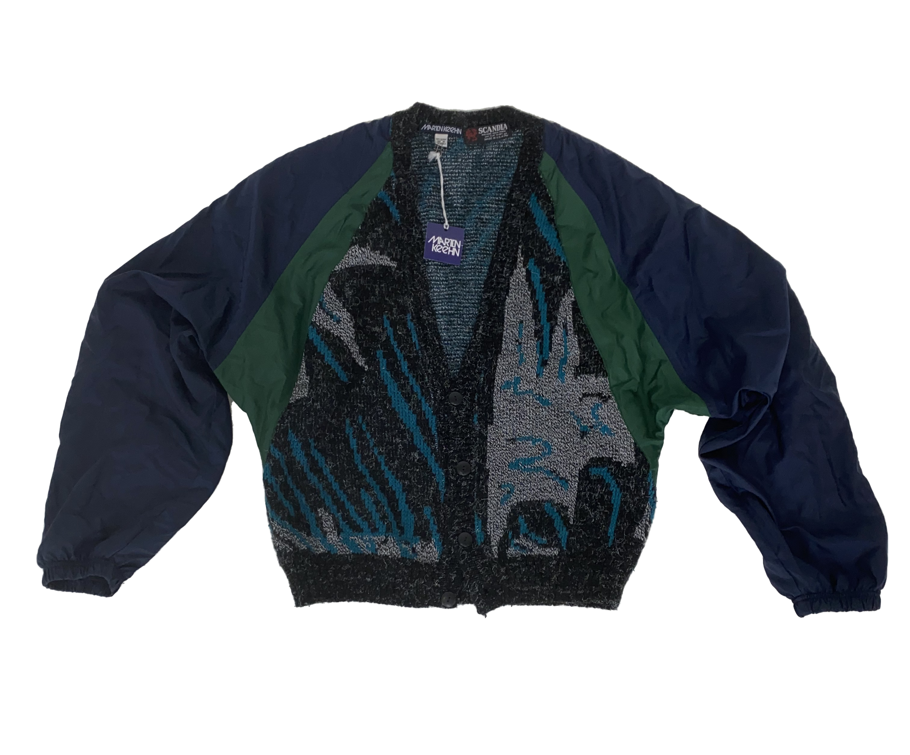 Sweater/Windbreaker - Navy Cardigan
